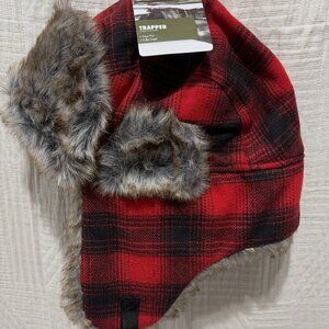 NEW OZARK TRAIL WARM FUR LINED TRAPPER CAP HAT